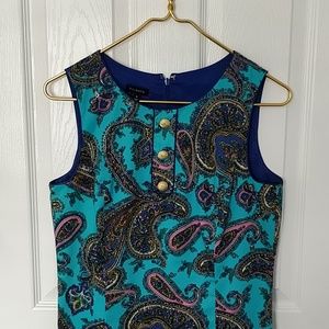 EUC turquoise paisley dress